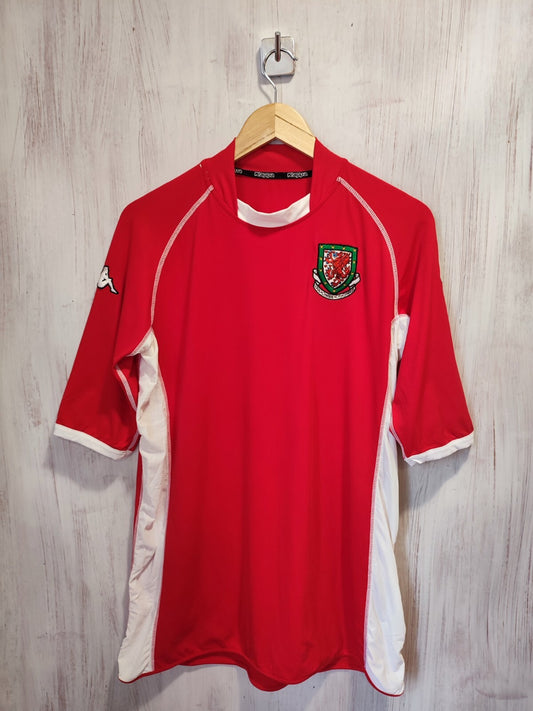 Wales 2002 2003 2004 home Size XL football shirt jersey soocer kit Kappa VINTAGE