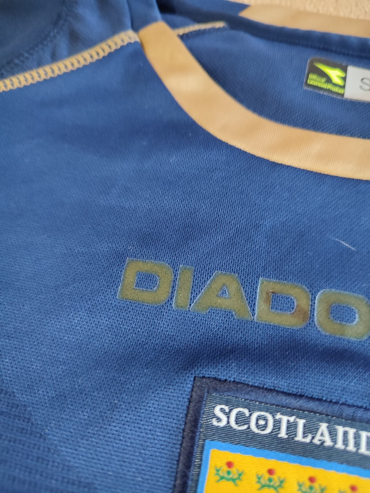 SCOTLAND 2007 2008 Home Sz S Diadora shirt jersey football soccer maillot kit
