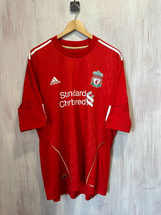 Liverpool FC 2010 2011 2012 Home Sz XL Adidas soccer jersey football kit Carroll