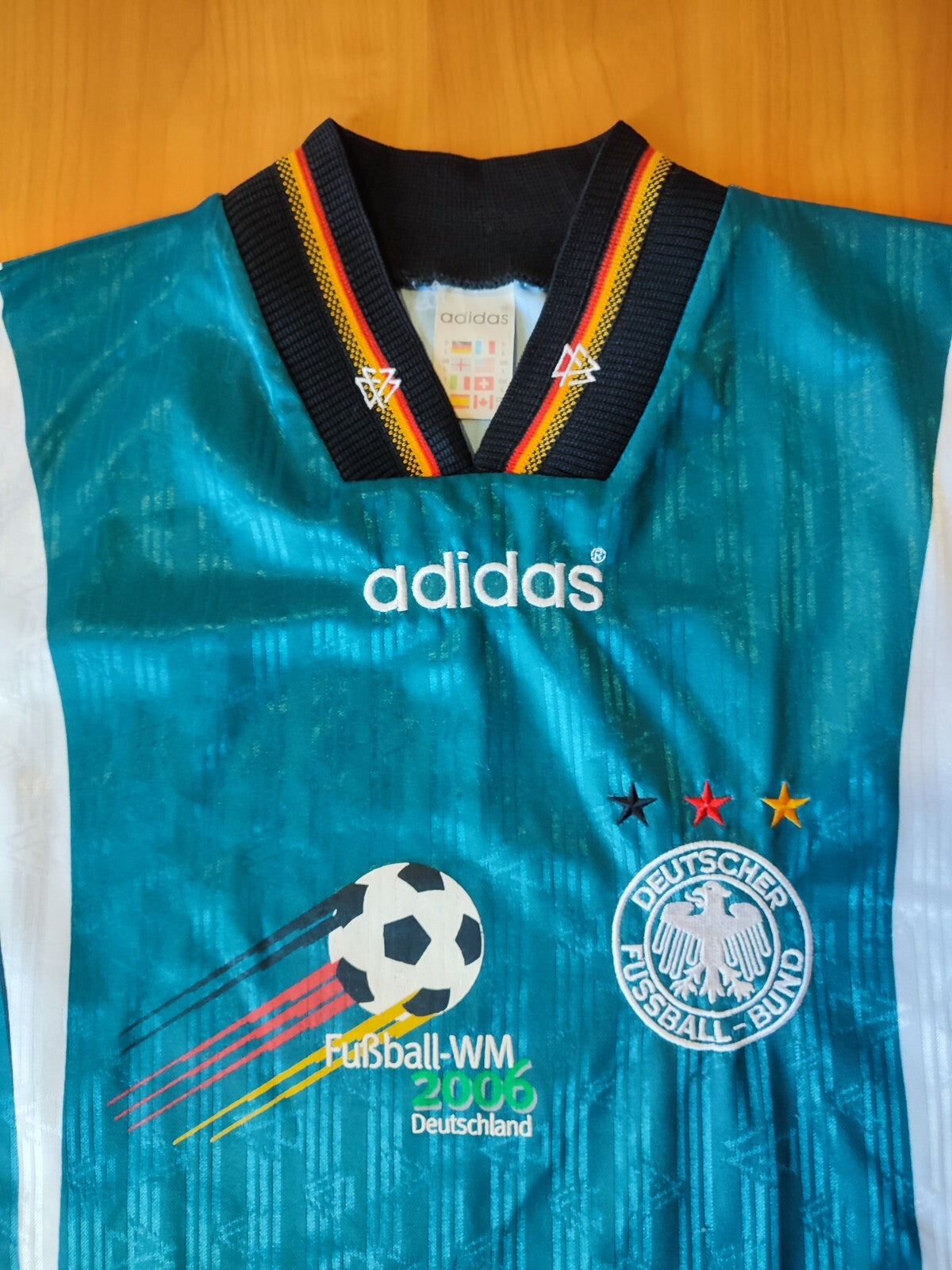Germany 1996 1997 1998 away Sz L Adidas Deutschland shirt jersey soccer kit tee