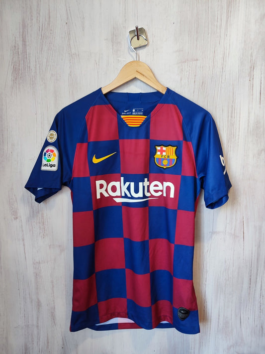 FC Barcelona 2019 2020 home Sz S Nike shirt jersey kit soccer tee football Messi