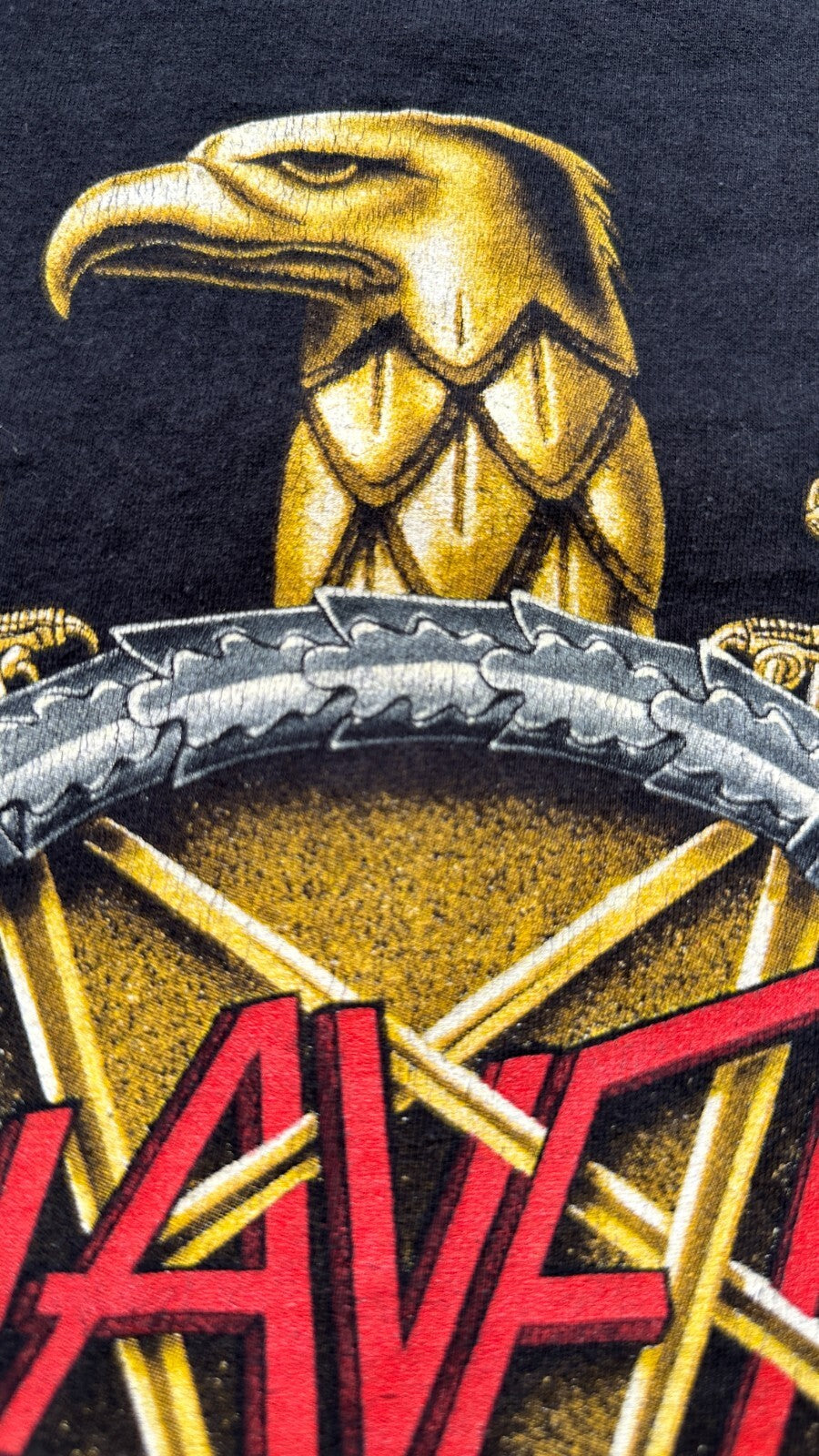 Vintage Slayer 2004 Europe tour Eagle logo Size L Fruit of The Loom tee t-shirt