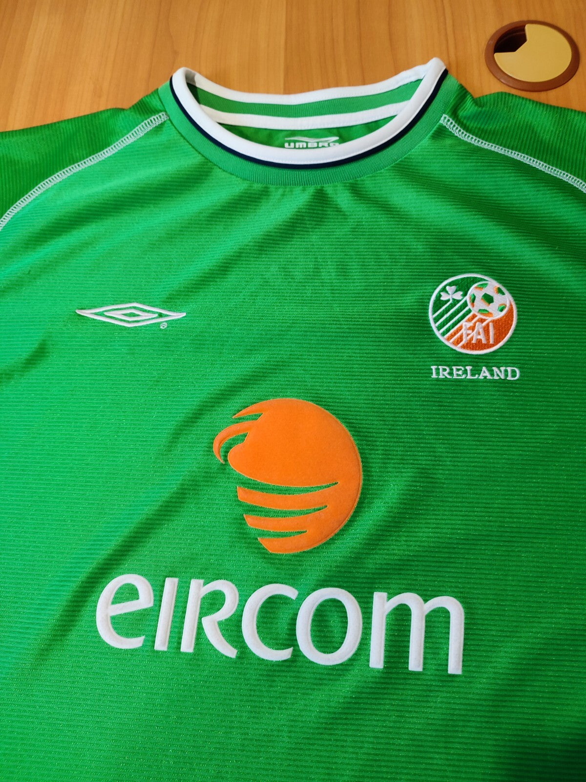 Republic of Ireland 2001 2002 2003 home Size 2XL Umbro shirt jersey football XXL