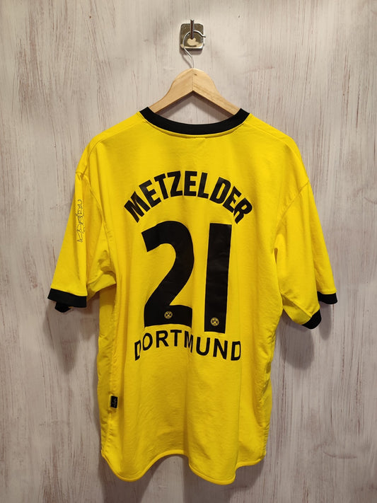 Borussia Dortmund 2003 2004 Home 2XL BVB jersey shirt soccer kit XXL Metzelder