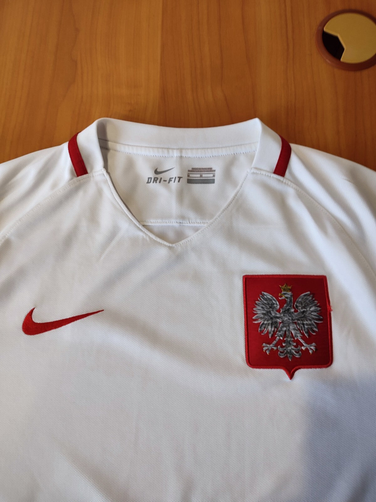 Poland team 2018 2019 home Size M soccer shirt jersey football kit tee Nike