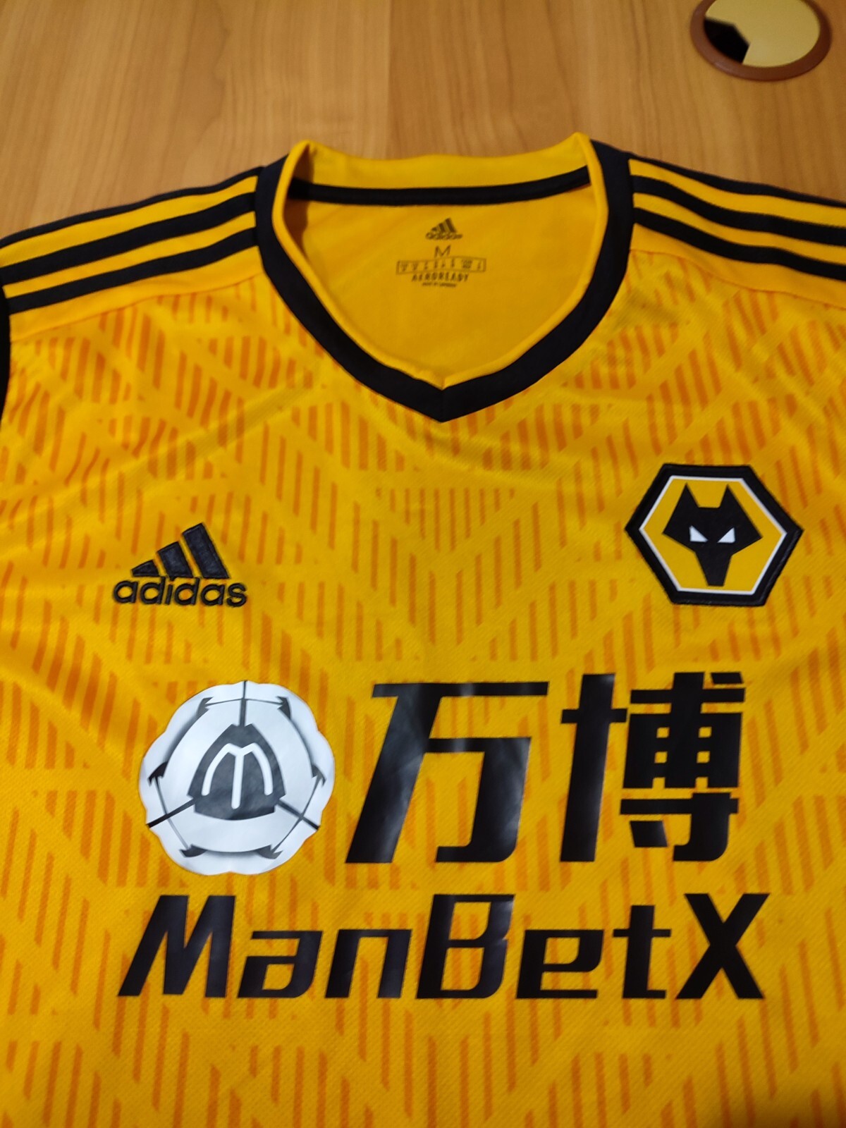 Wolverhampton Wanderers 2020 2021 home Sz M Wolves shirt jersey football soccer