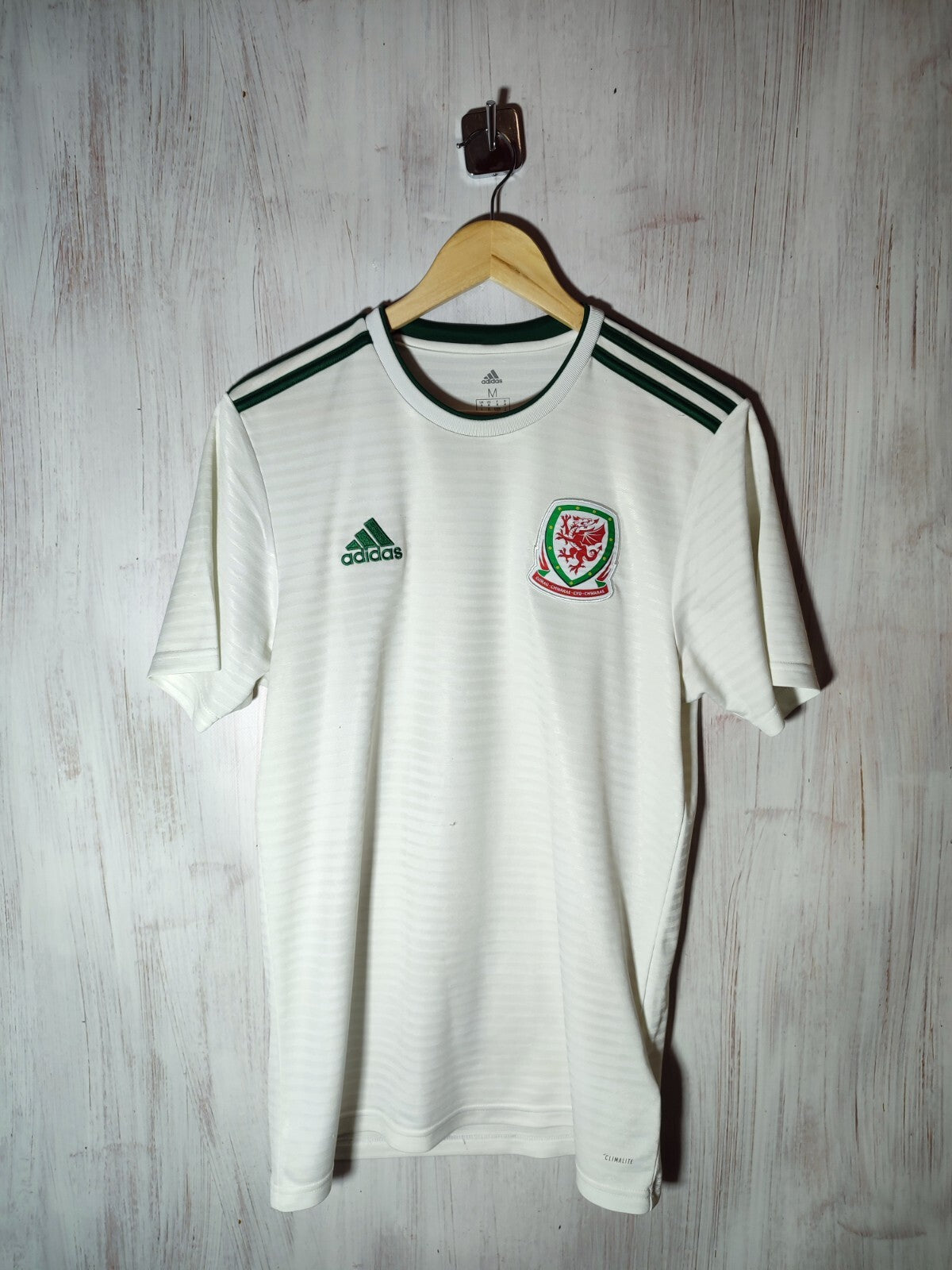 Wales national team 2018 2019 away Sz M Adidas football shirt jersey soccer kit