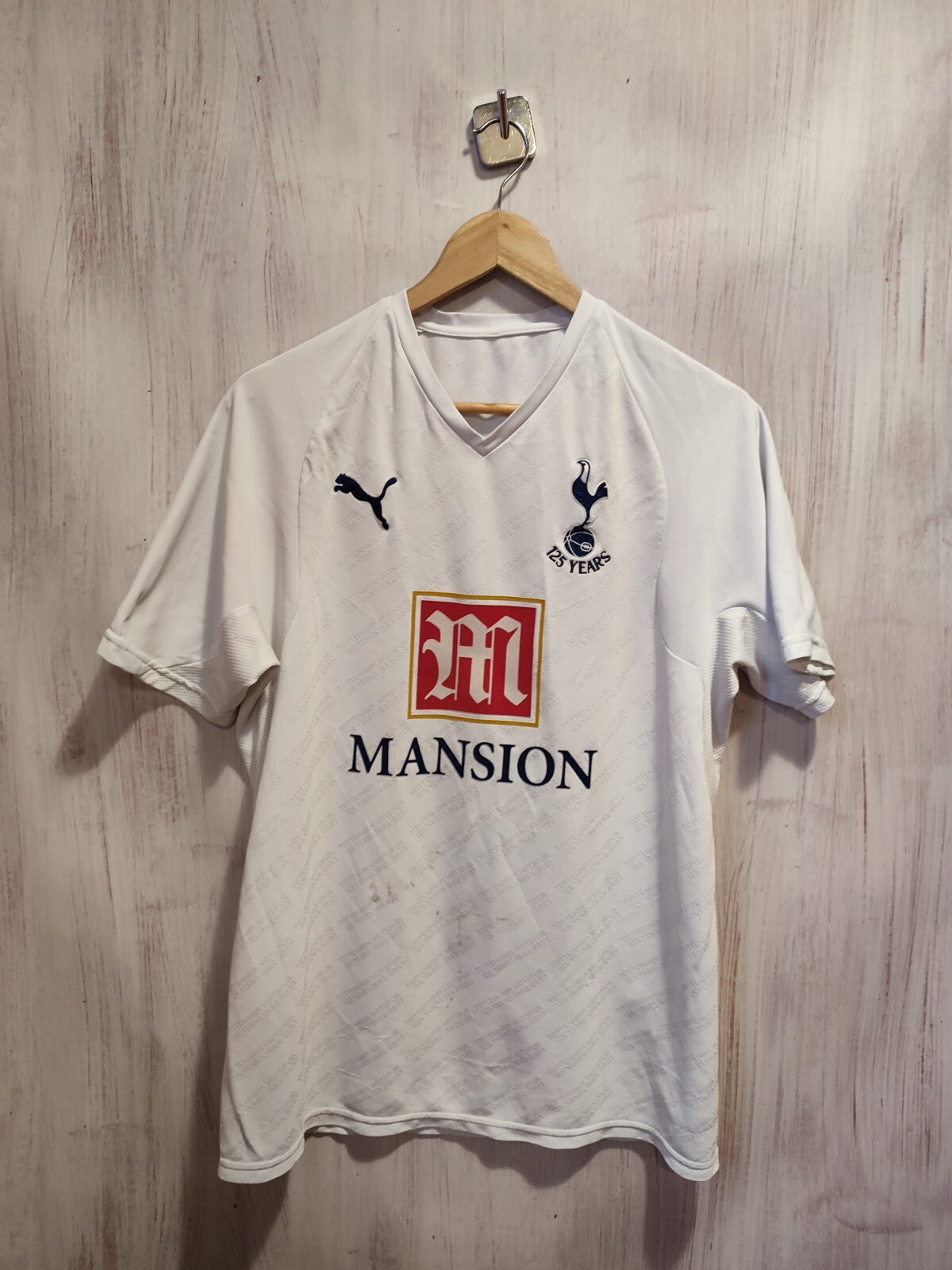 Tottenham Hotspur 2007 2008 home Sz M shirt jersey soccer football kit tee Puma