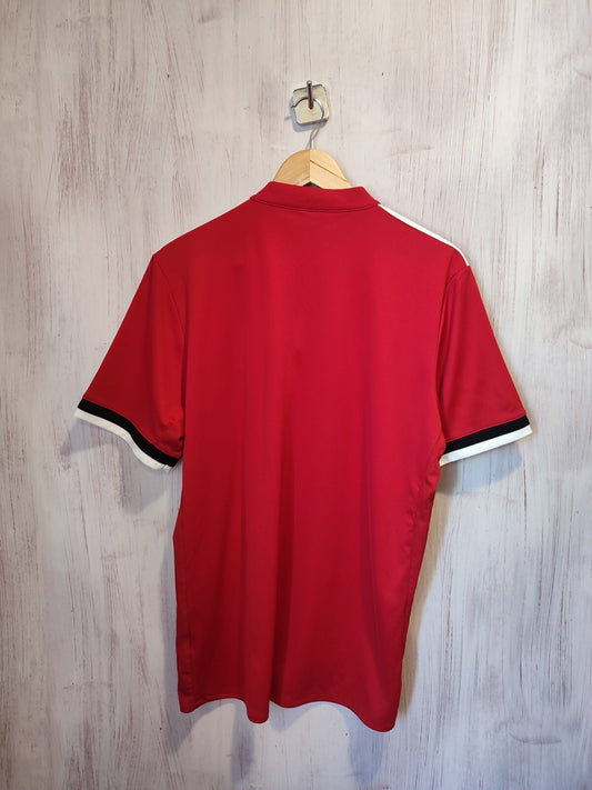 Manchester United 2017 2018 home Size L Adidas soccer shirt jersey football kit