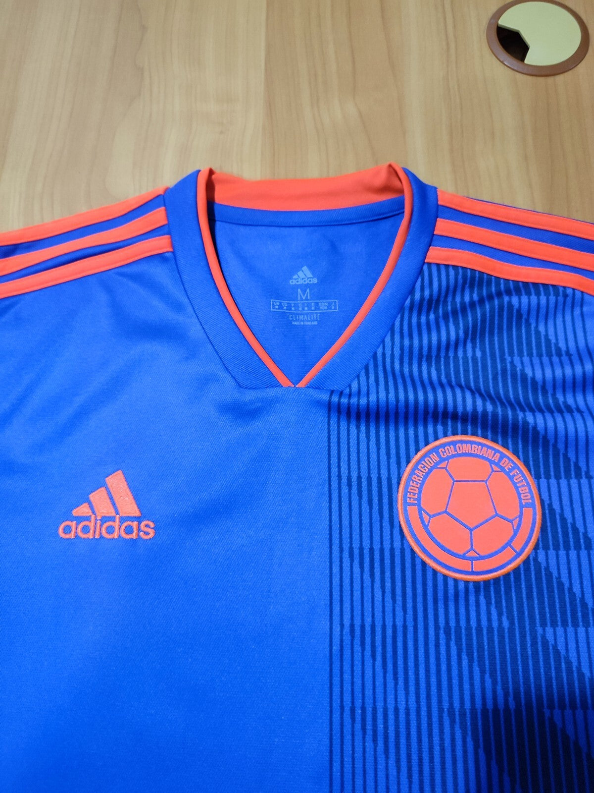 Colombia 2018 2019 away Sz M Adidas football shirt soccer jersey maillot kit tee