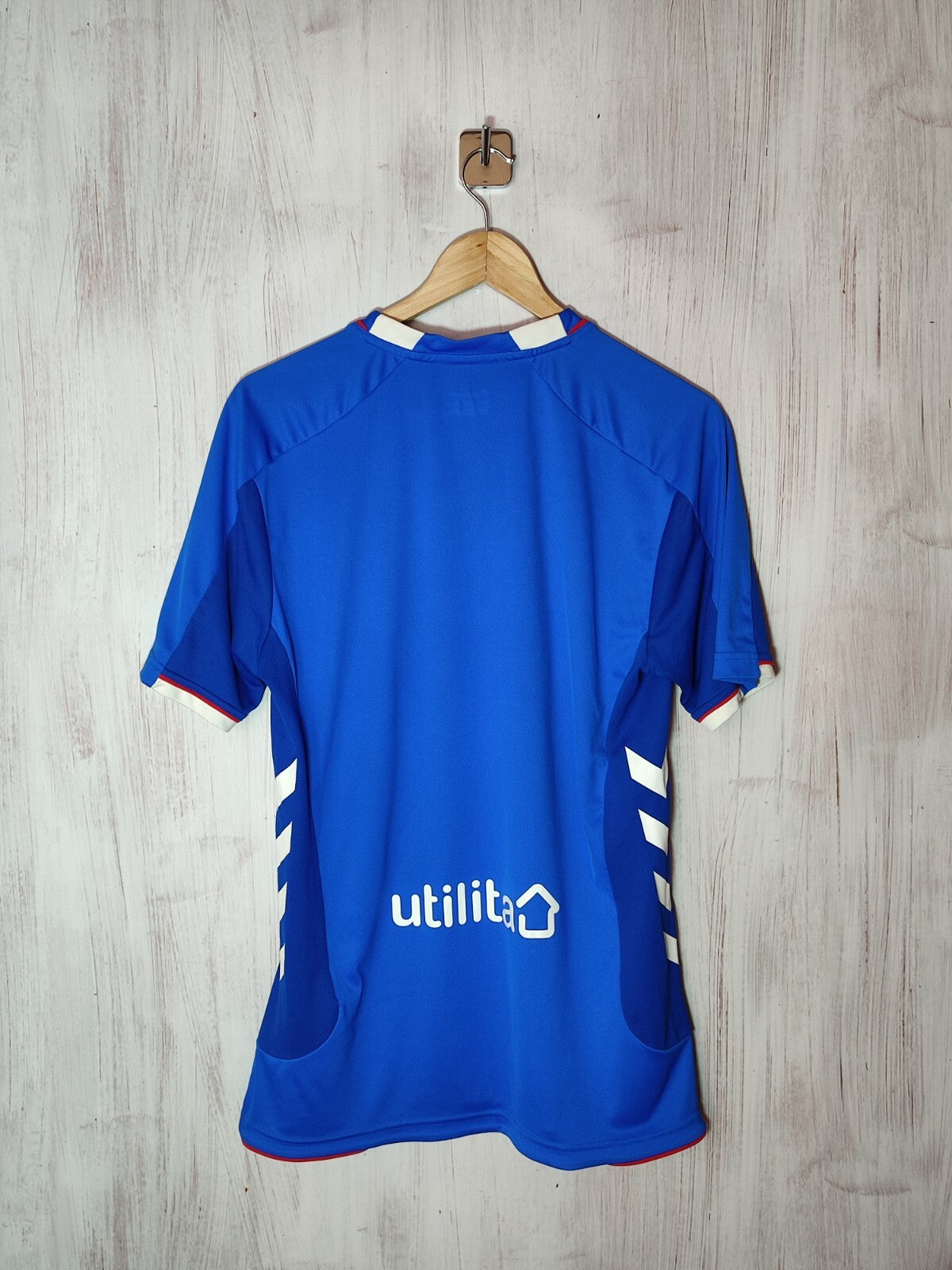 Glasgow Rangers 2018 2019 home Sz S Hummel football shirt jersey soccer kit tee