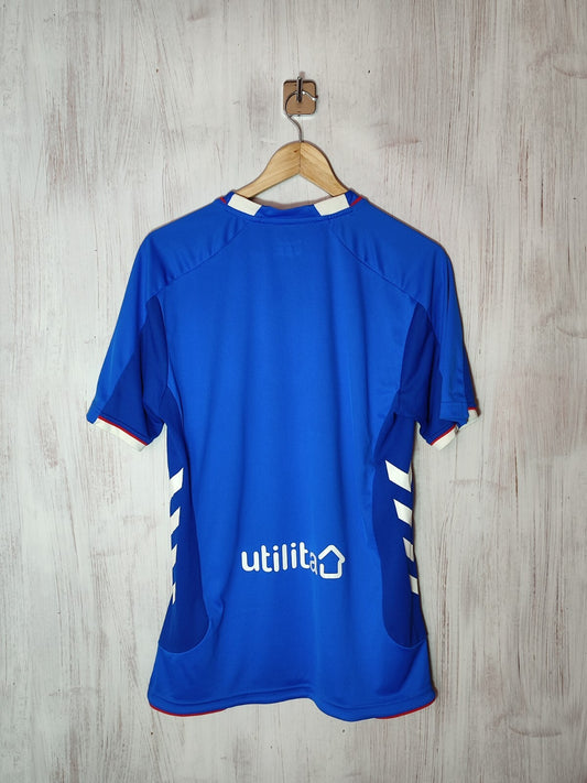 Glasgow Rangers 2018 2019 home Sz S Hummel football shirt jersey soccer kit tee