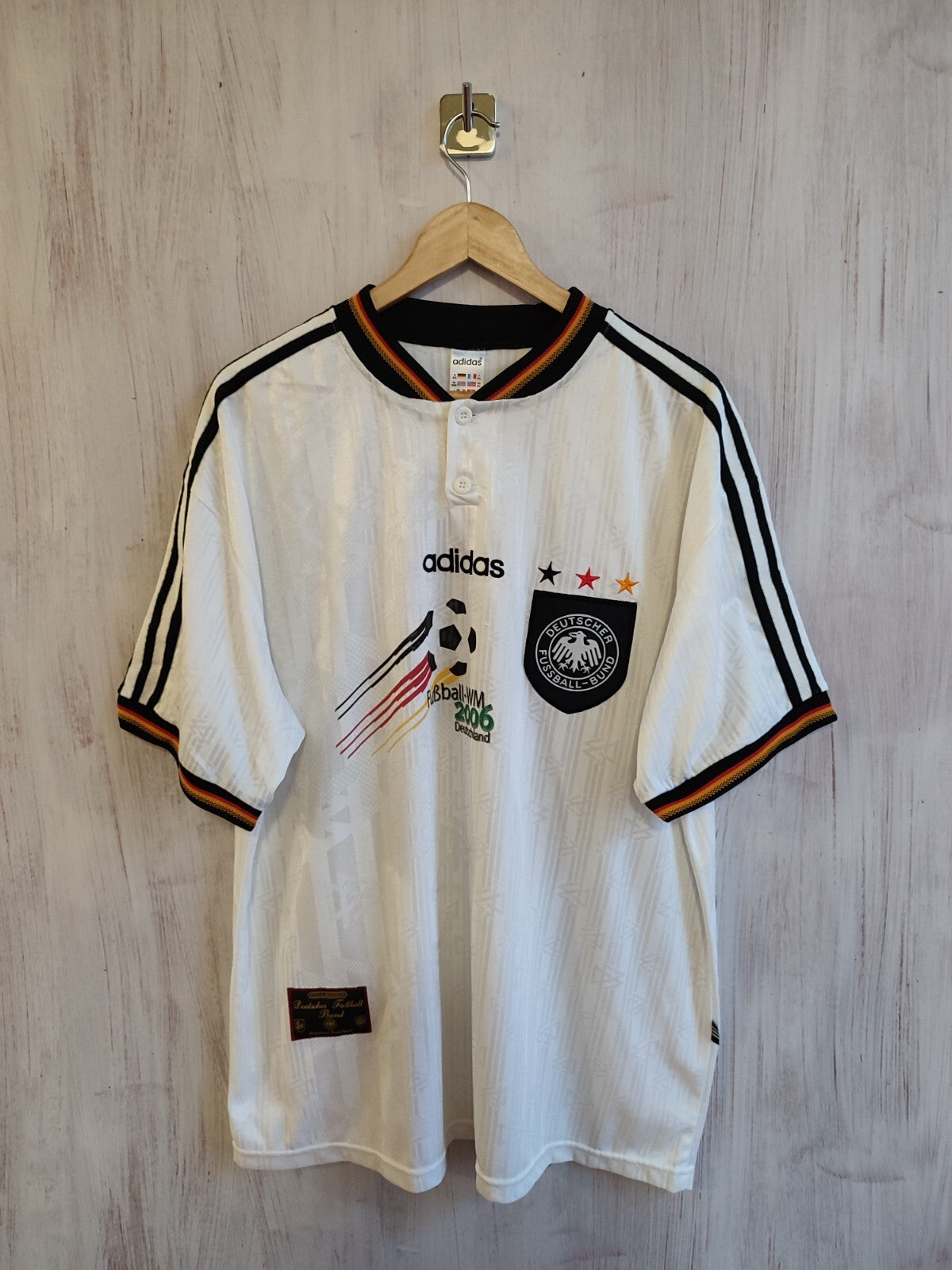 Germany 1996 1997 1998 Home XXL Adidas Deutschland shirt jersey soccer kit 2XL