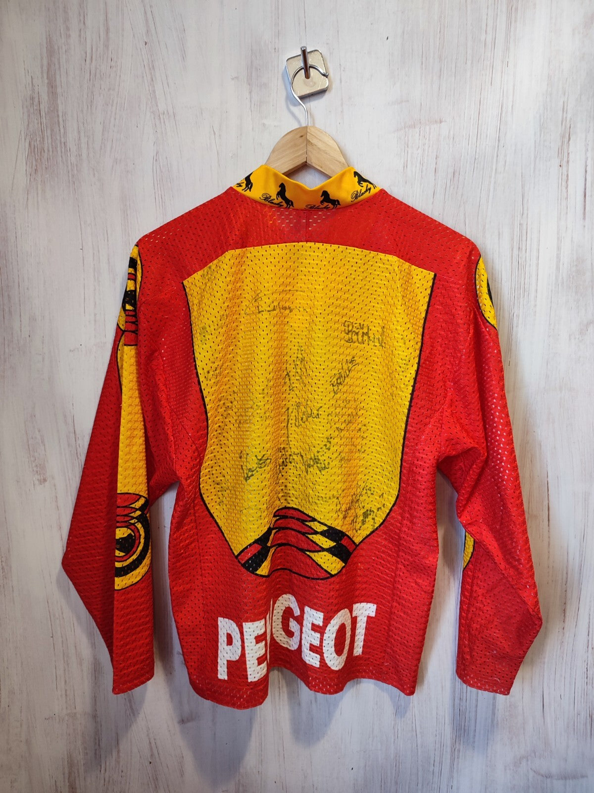 VINTAGE SC Bern 1989 1990 Size S ice hockey Swiss jersey shirt trikot kit Blacky