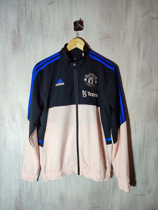 Manchester United 2022 2023 training Sz S Adidas soccer kit football zip jacket