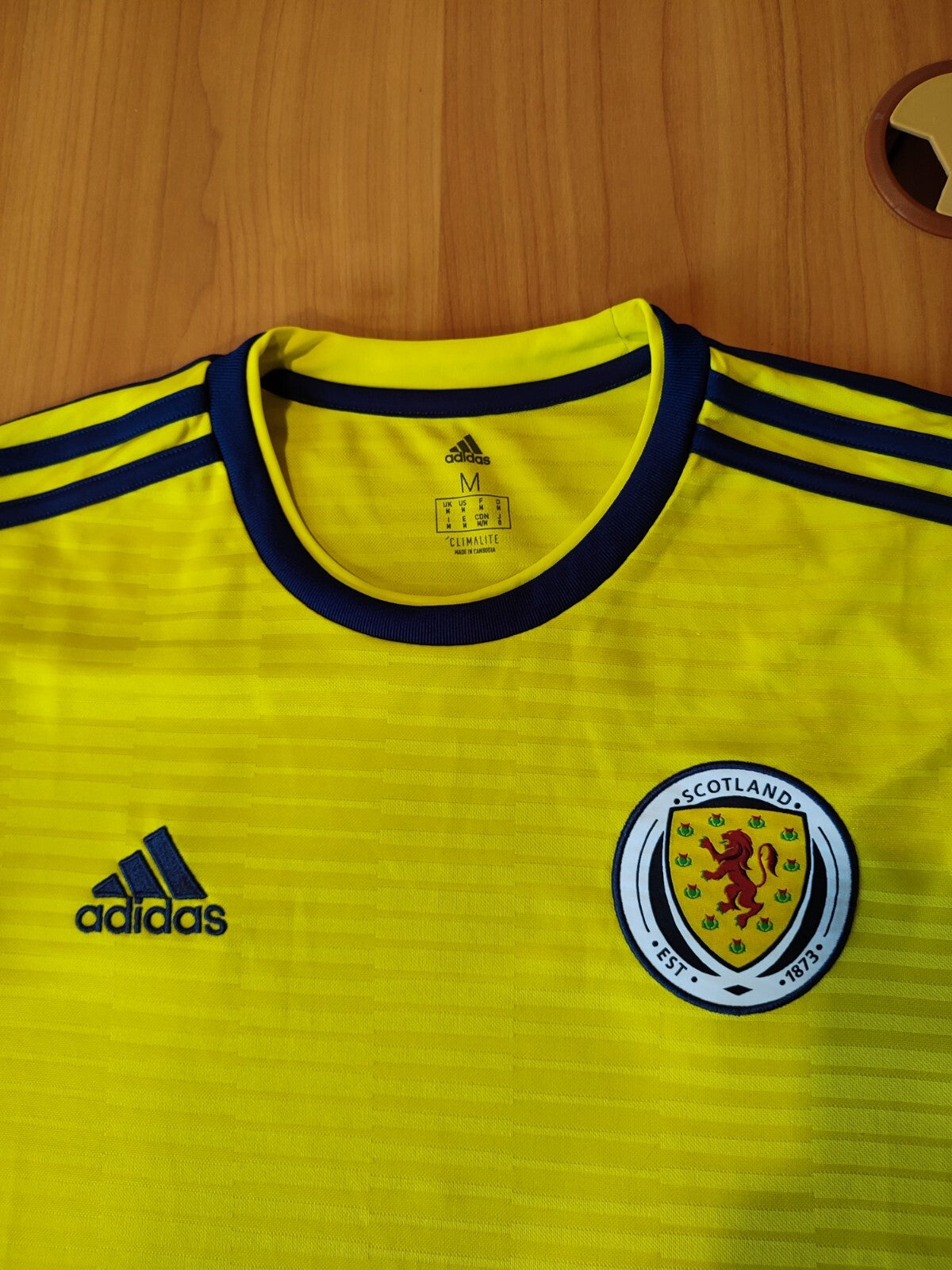 Scotland 2017 2018 2019 away Sz M Adidas shirt jersey football soccer trikot kit