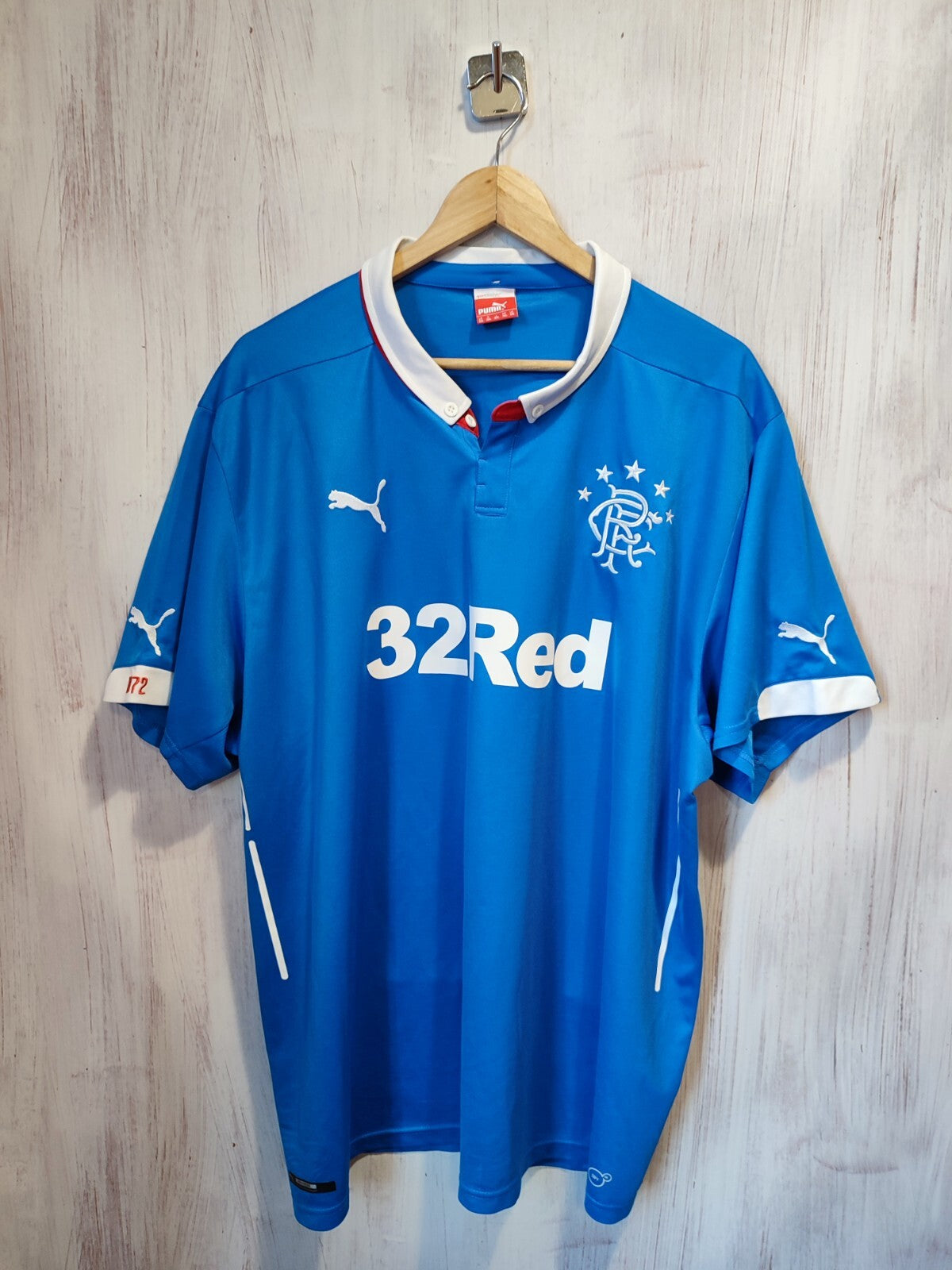 Glasgow Rangers 2014 2015 home Sz 3XL Puma soccer shirt jersey football kit tee