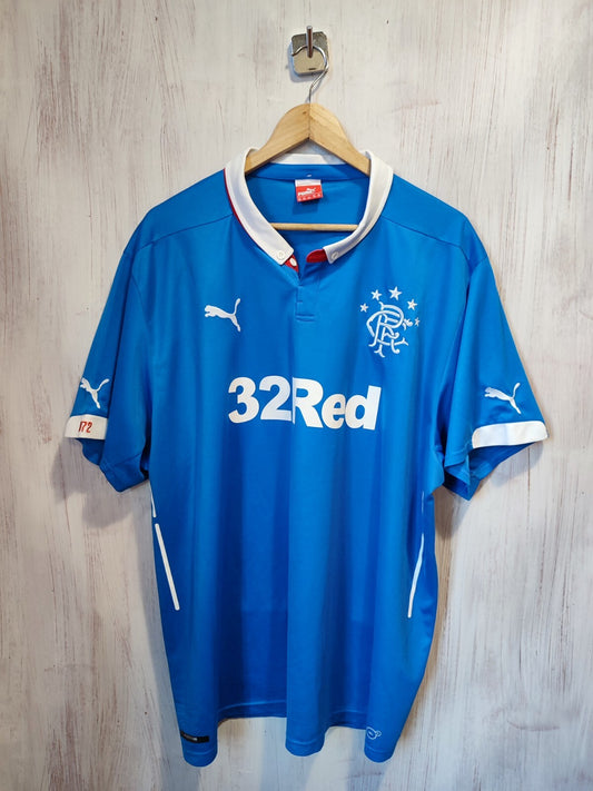 Glasgow Rangers 2014 2015 home Sz 3XL Puma soccer shirt jersey football kit tee