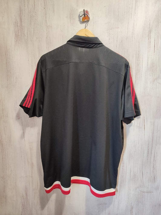 Ajax Amsterdam 2015 2016 Polo Sz 2XL Adidas shirt jersey soccer football kit XXL