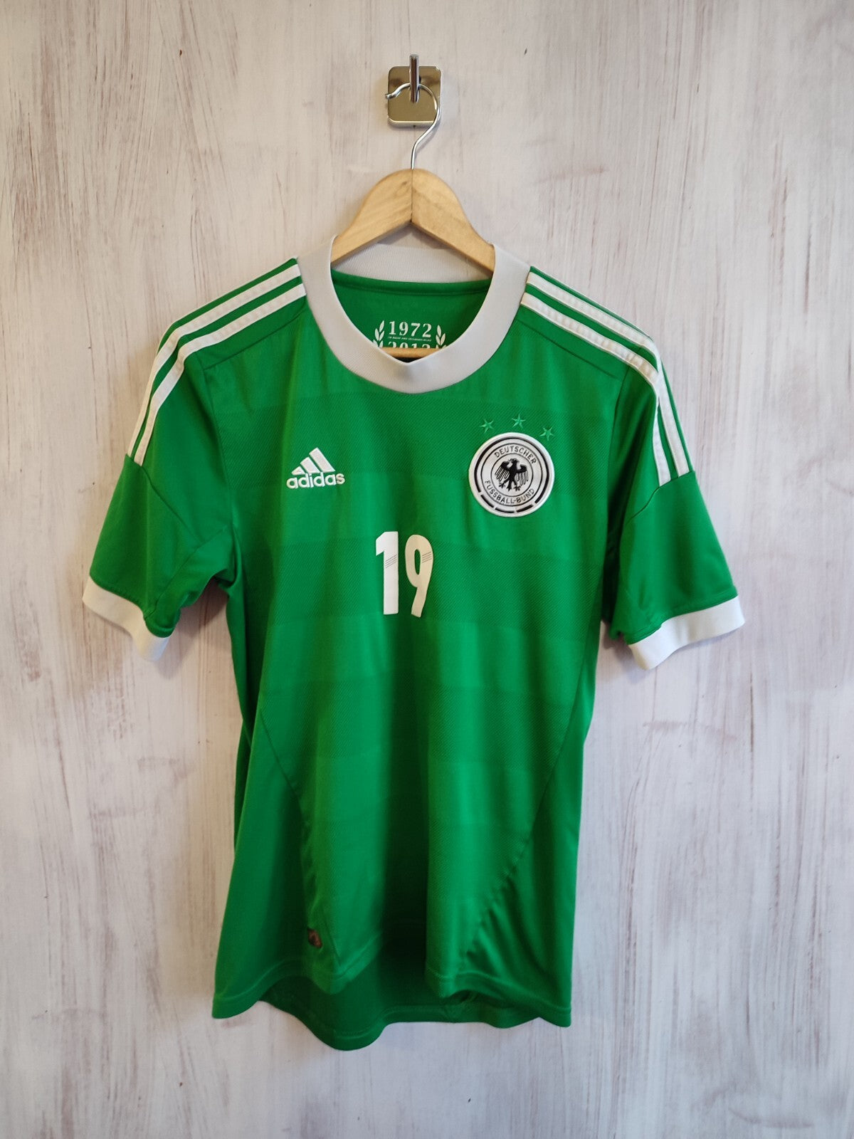 Deutschland 2012 2013 Away Size S Germany soccer jersey shirt kit tee #19 Gotze