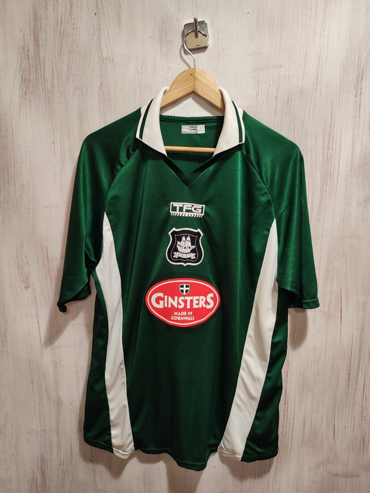 Plymouth Argyle 2003 2004 2005 home Size L soccer shirt jersey football kit tee