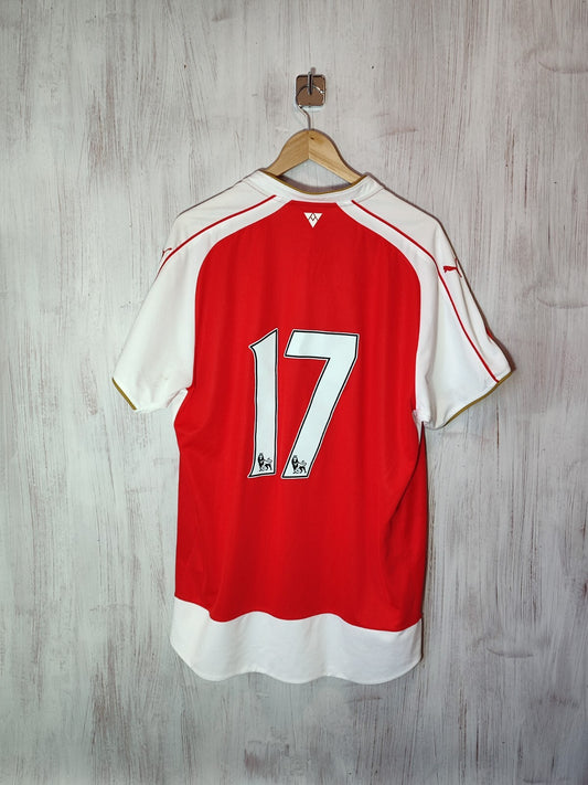 Arsenal London 2015 2016 home Size 2XL shirt jersey football soccer kit Puma XXL
