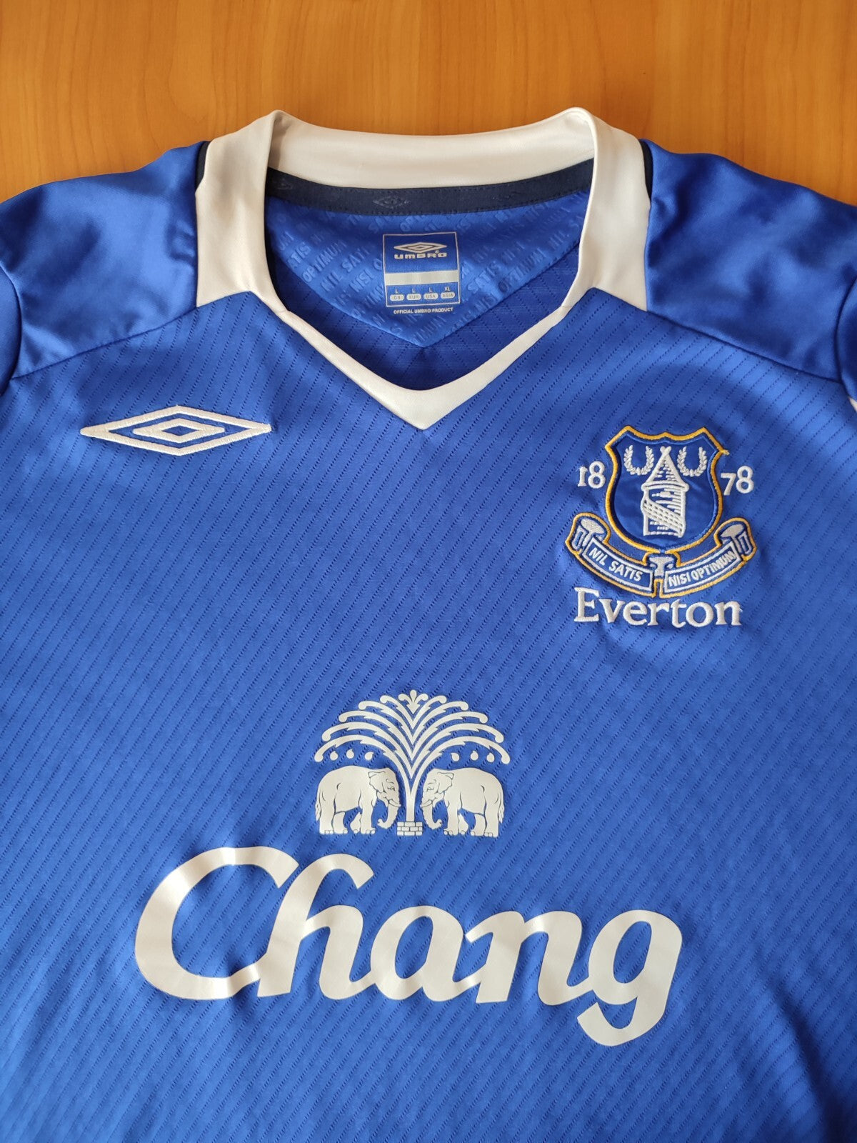 FC Everton 2008 2009 home Size L Umbro football shirt jersey soccer maillot kit