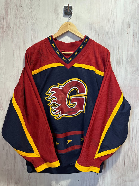 SIGNED Guildford Flames Size S ice hockey jersey shirt kit maillot trikot Small
