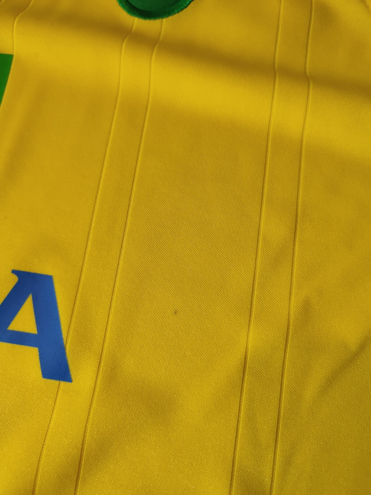 Norwich City 2010 2011 home Sz 3XL Xara shirt soccer football jersey kit maillot