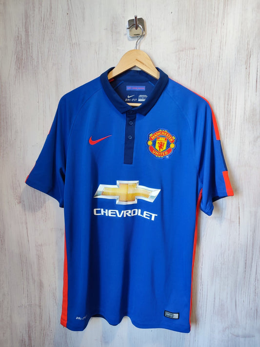 Manchester United 2014 2015 3rd Sz L shirt jersey soccer football third Di Maria