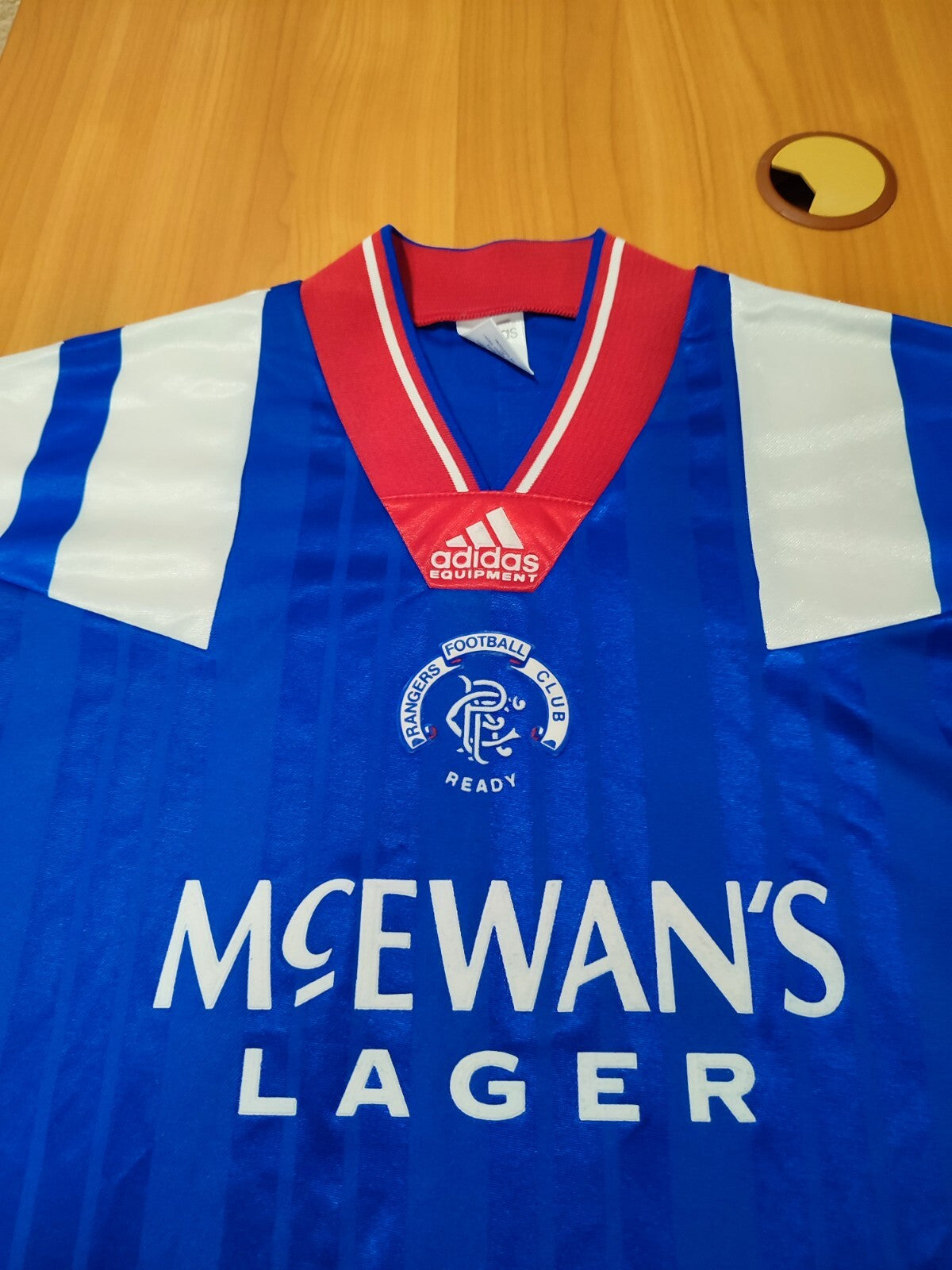 Rangers 1992 1993 1994 home Size XL football shirt jersey soccer kit tee Adidas