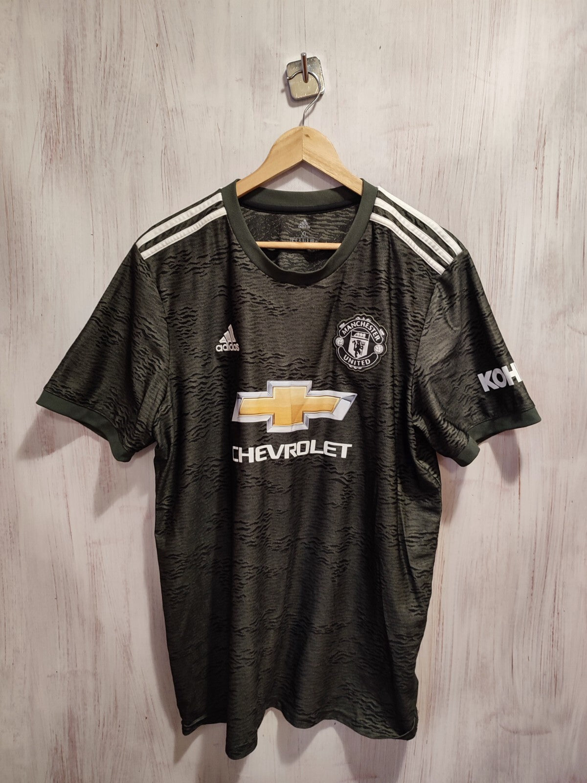 Manchester United 2020 2021 away Size XL Adidas shirt soccer kit football jersey