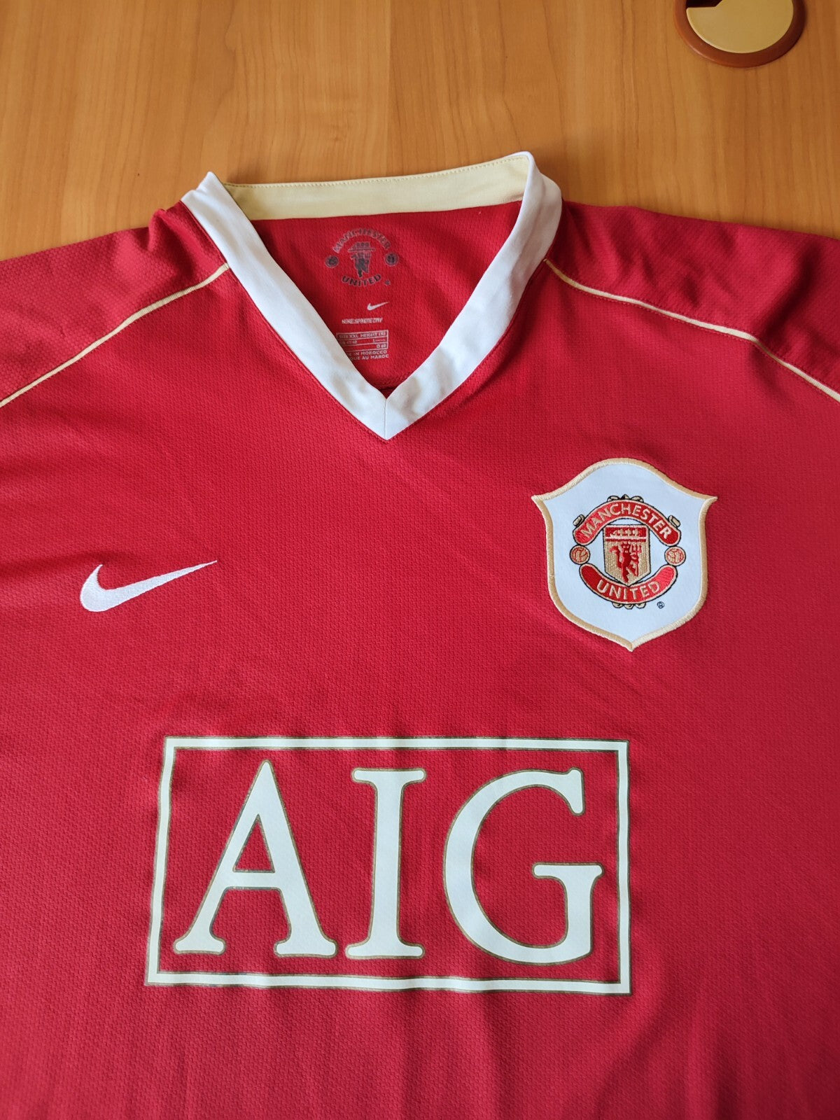 Manchester United 2006 2007 home Sz 2XL Nike soccer shirt jersey kit XXL Ronaldo