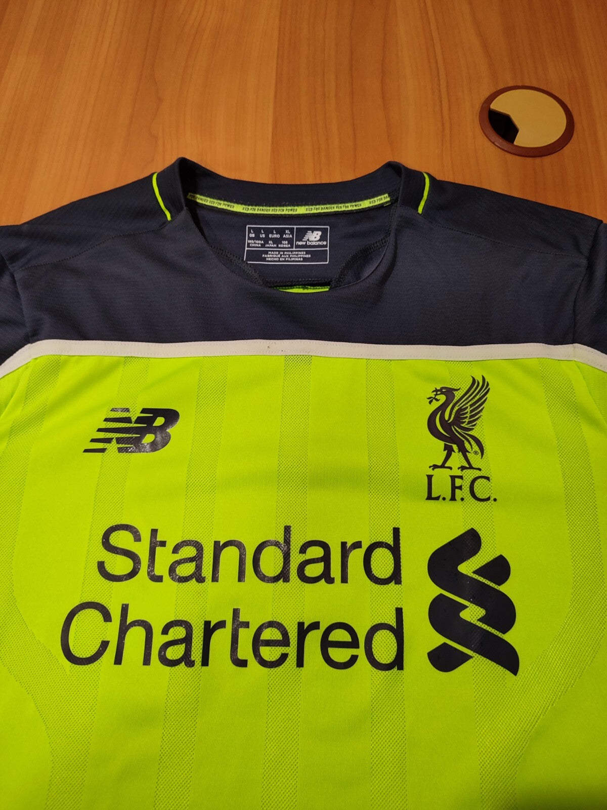Liverpool 2016 2017 training Size L New Balance shirt soccer football jersey kit