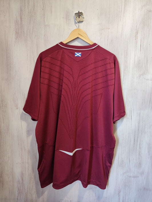 Heart of Midlothian 2008 2009 home Size 4XL football shirt jersey soccer kit tee