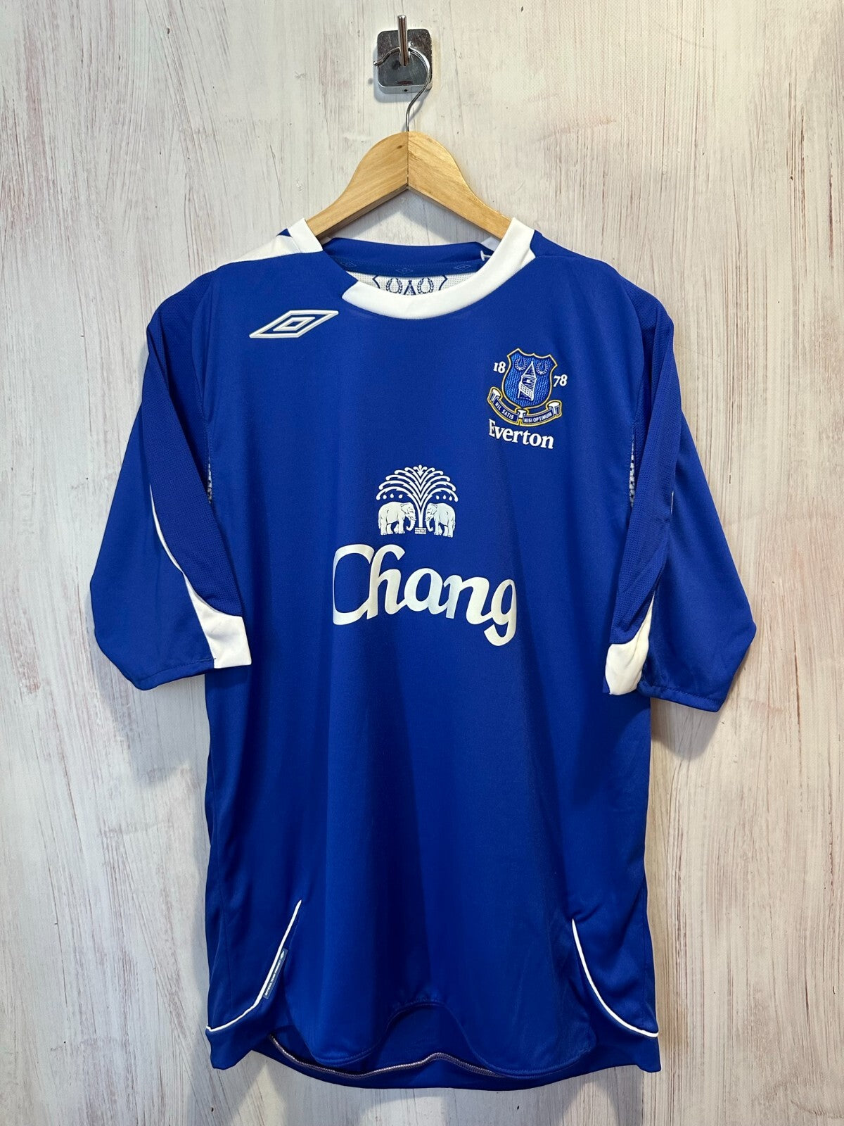 FC Everton 2006 2007 home Sz L football shirt jersey maillot soccer trikot kit