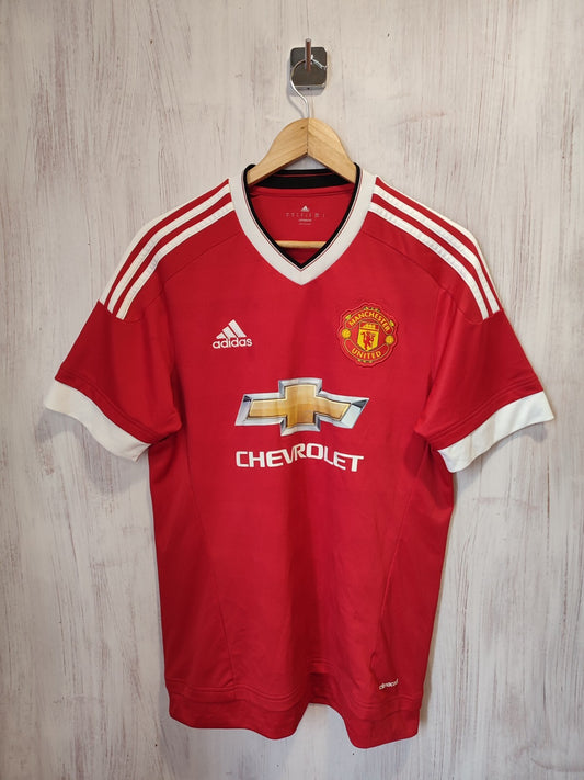 Manchester United 2015 2016 home Sz M Adidas shirt jersey soccer kit maillot kit