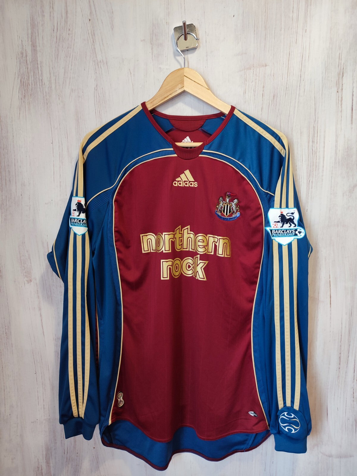 Newcastle United 2006 2007 away Size M Adidas football shirt jersey kit Shearer