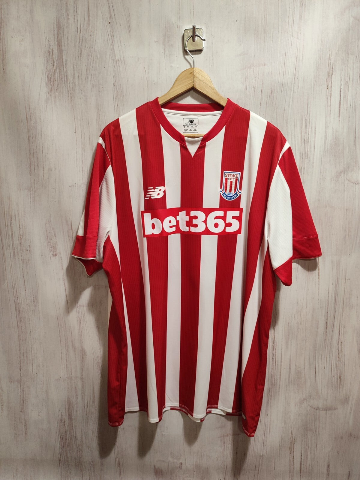 Stoke City 2015 2016 home Sz 3XL  NB football shirt soccer jersey tee kit trikot