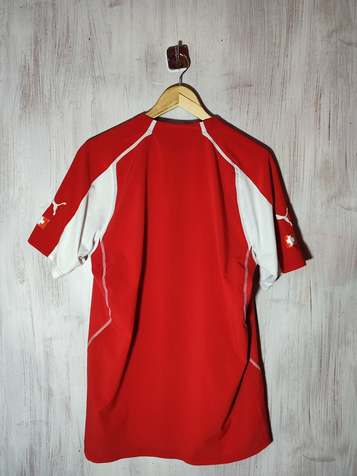 Switzerland 2004 2005 2006 home Size XL Puma Swiss shirt jersey soccer football