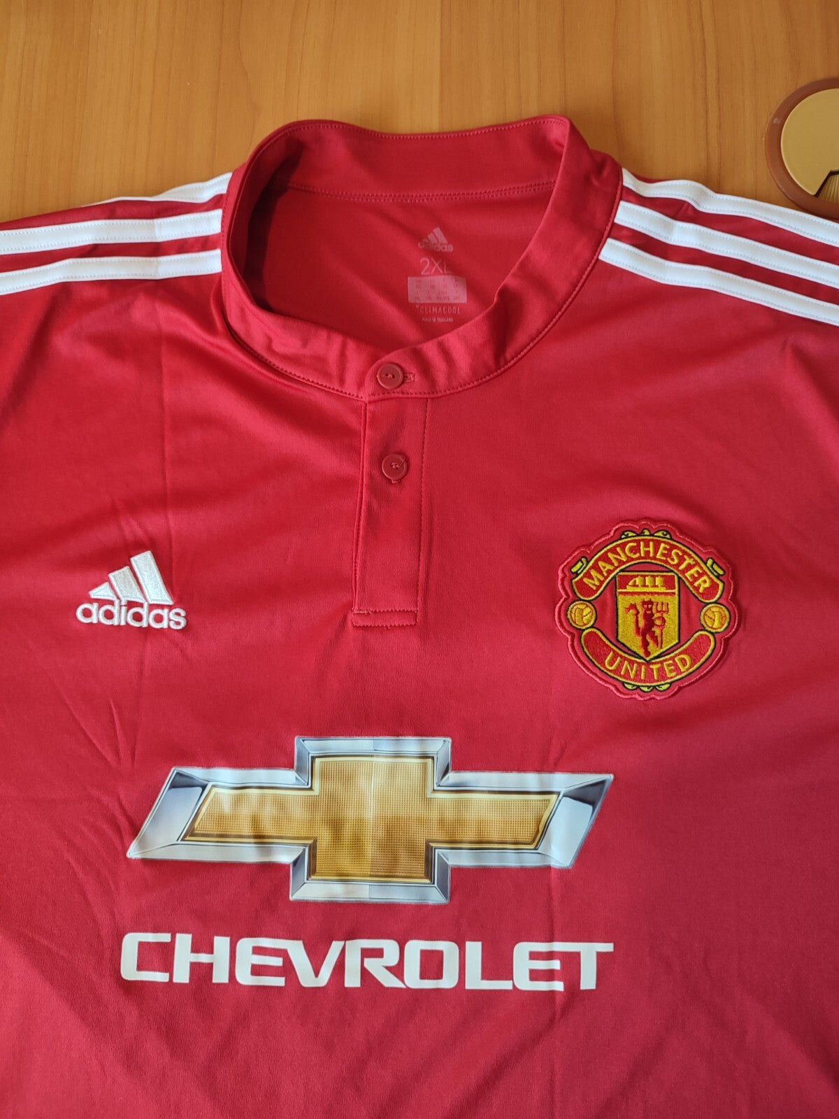 Manchester United 2017 2018 home Sz 2XL Adidas soccer shirt jersey football XXL