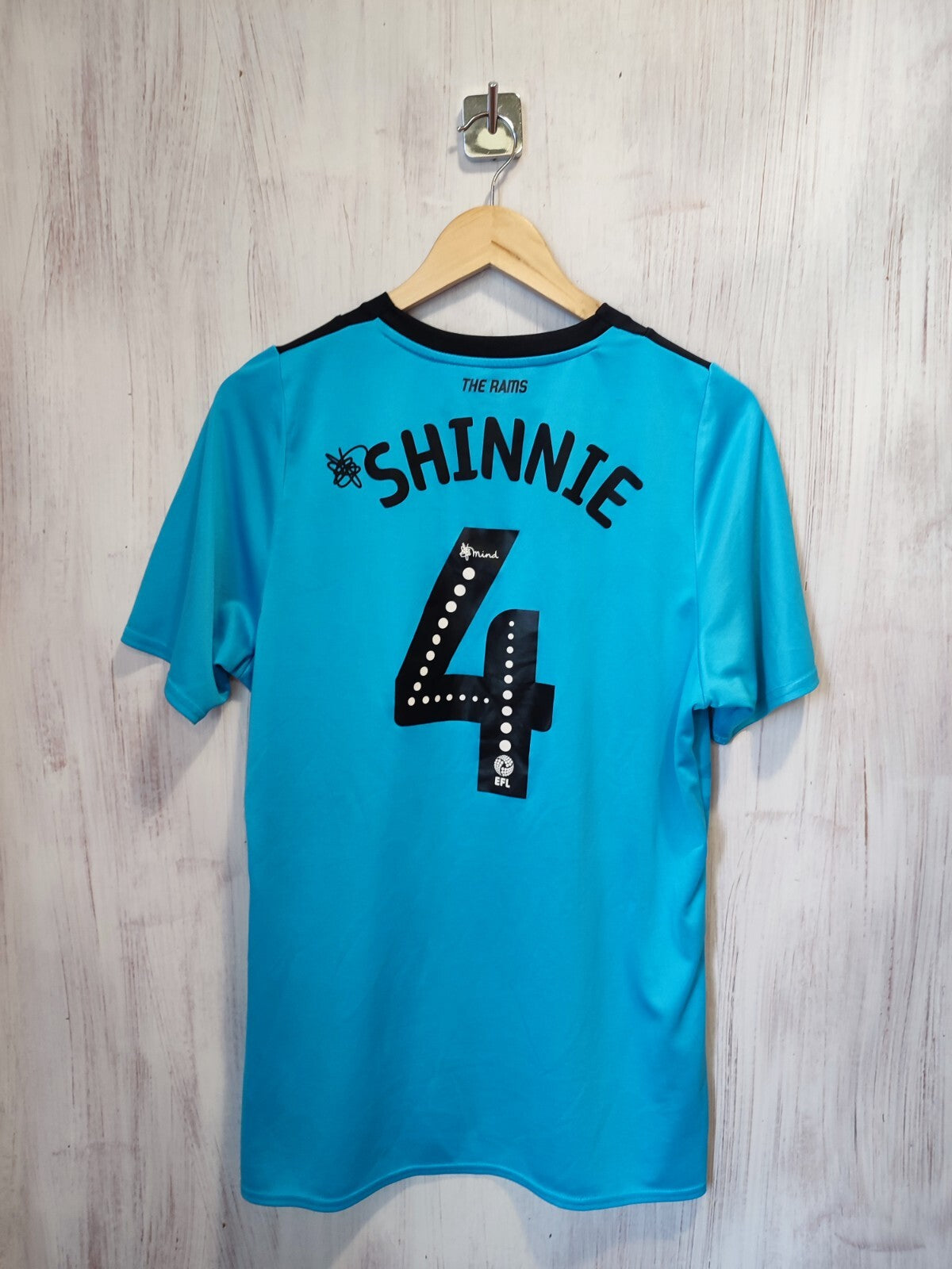 Derby County 2019 2020 away Sz M Umbro shirt jersey soccer football kit Shinnie