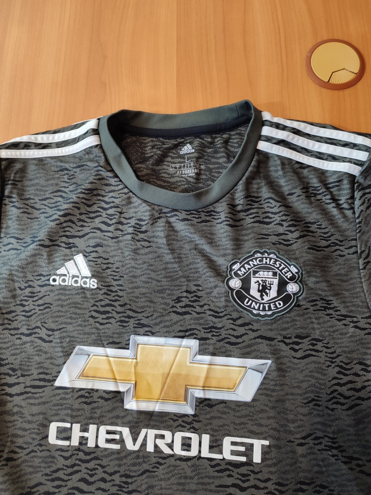 Manchester United 2020 2021 away Size L Adidas shirt soccer kit football jersey