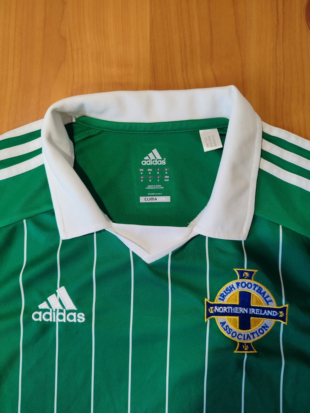 Northern Ireland 2012 2013 home Sz M Adidas shirt jersey soccer football kit tee