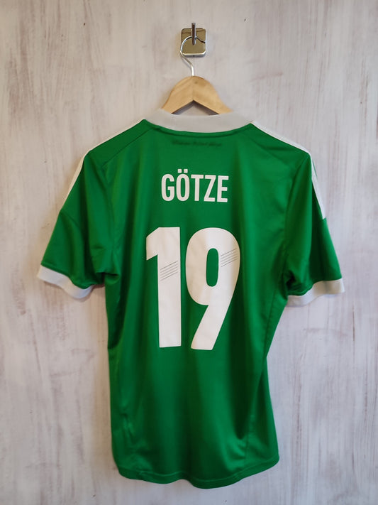 Deutschland 2012 2013 Away Size S Germany soccer jersey shirt kit tee #19 Gotze