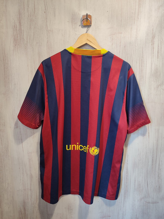 FC Barcelona 2013 2014 home Sz XL Nike football shirt jersey maillot soccer kit