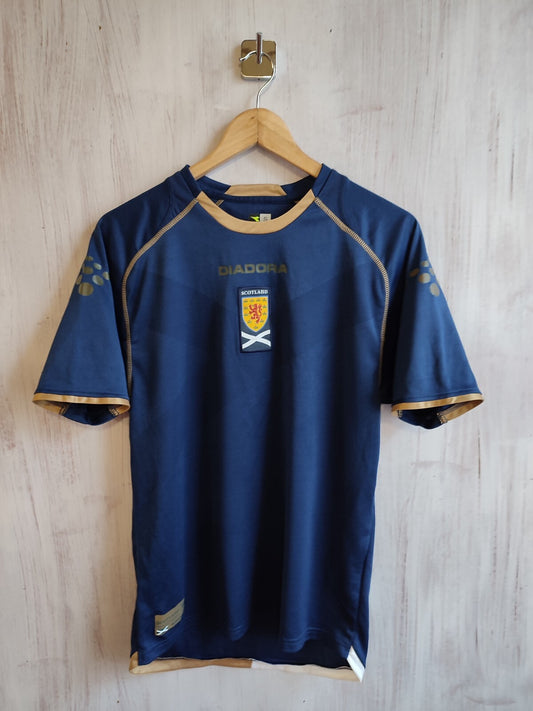 SCOTLAND 2007 2008 Home Sz S Diadora shirt jersey football soccer maillot kit
