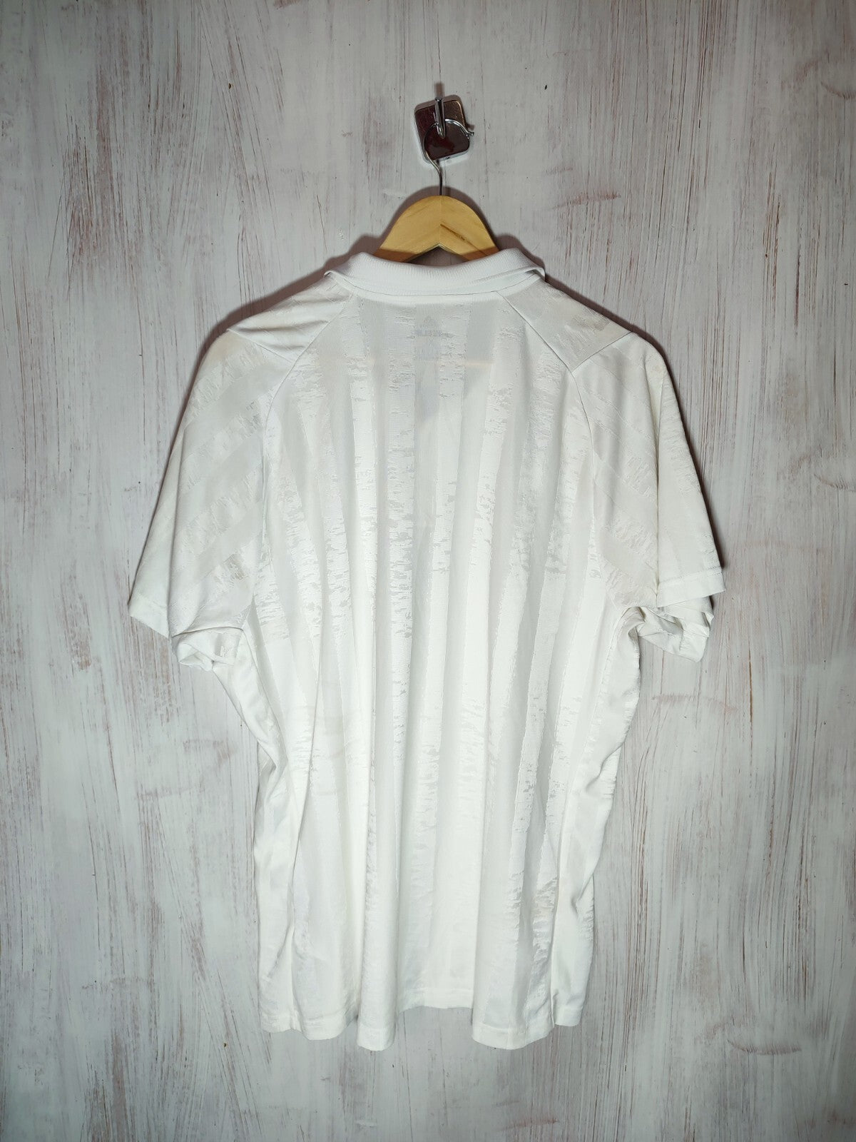 Adidas FREELIFT Tennis polo shirt tee sport ENGINEERED FR4318 White Red Men’s