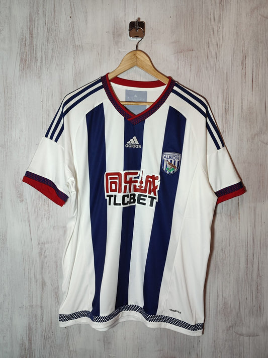 West Bromwich Albion 2015 2016 home Sz XL Adidas football shirt jersey soccer