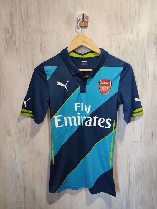 AUTHENTIC Arsenal London 2014 2015 Cup Size S Puma soccer shirt jersey 3rd Third